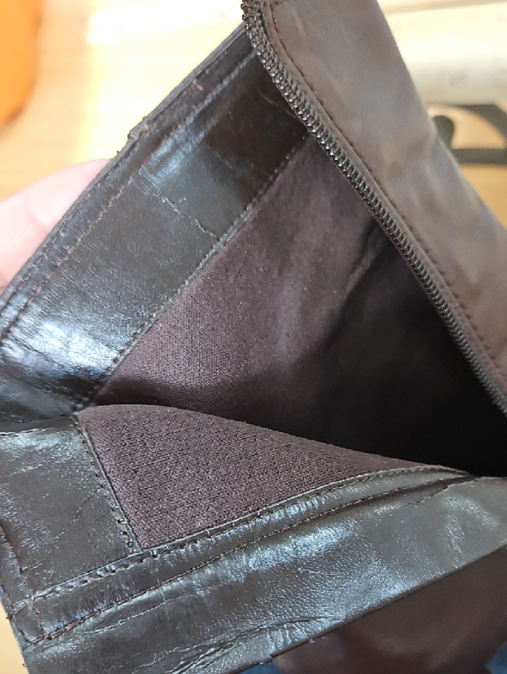 Nine West Dark Brown Square-Toe Leather Ankle Boots - Picture 5 of 12